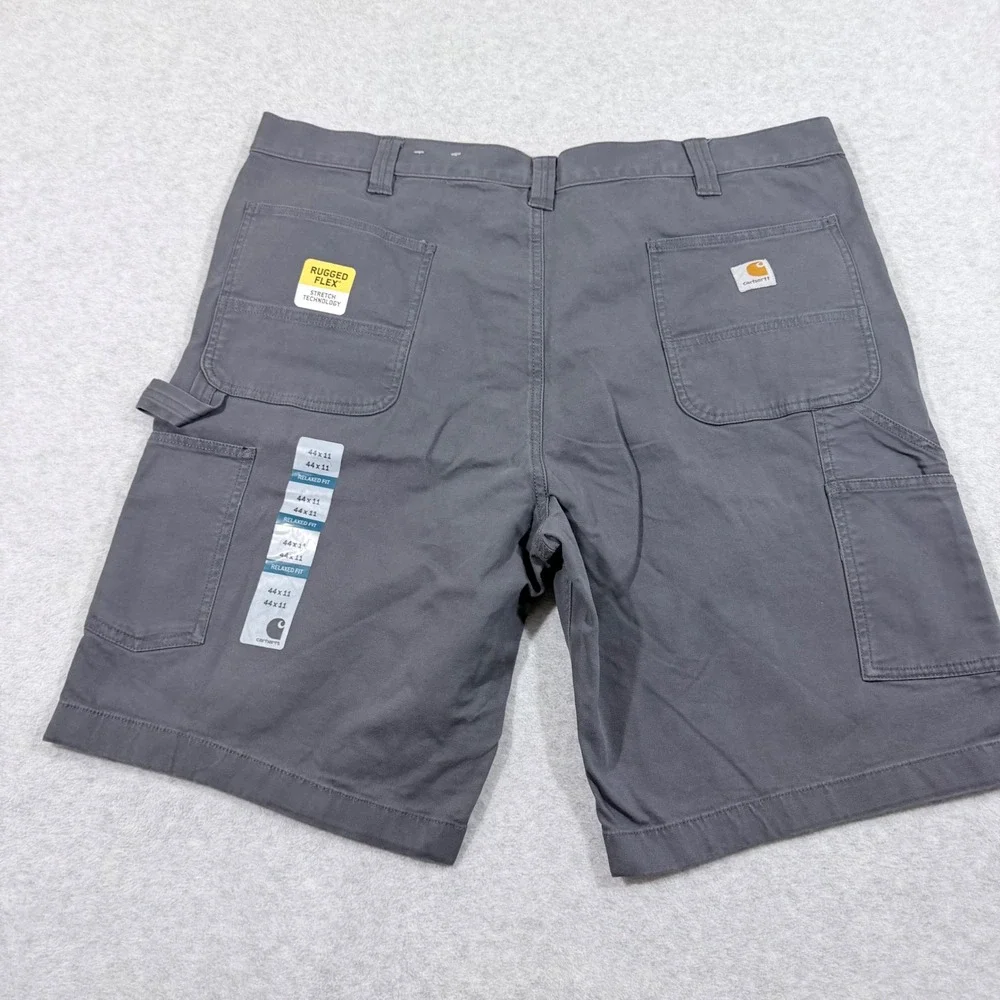 Carhartt‎ Cargo Work Shorts Mens 44 Gray NWT Relaxed Fit Rugged Flex Canvas 11in